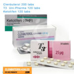 Clen 200 tabs & T3 120 tabs & Ketotifen 120 tabs